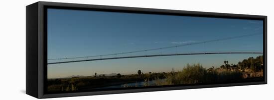 Pipeline Bridge over the Colorado River, Blythe, Riverside County, California, USA-null-Framed Stretched Canvas