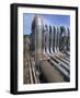 Pipeline Carrying Steam Through the Wairakei Thermal Valley, North Island, New Zealand, Pacific-Jeremy Bright-Framed Photographic Print