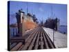 Pipeline Running to Loading Pier at Oil Refinery-Dmitri Kessel-Stretched Canvas