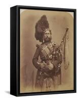 Piper David Muir, 42nd Highlanders-Joseph Cundall and Robert Howlett-Framed Stretched Canvas