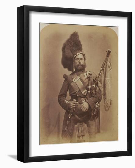 Piper David Muir, 42nd Highlanders-Joseph Cundall and Robert Howlett-Framed Photographic Print