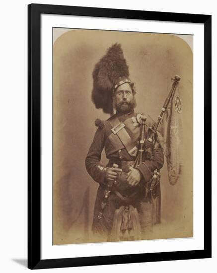 Piper David Muir, 42nd Highlanders-Joseph Cundall and Robert Howlett-Framed Photographic Print