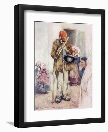 Piper in Brittany 1905-Mortimer Menpes-Framed Art Print