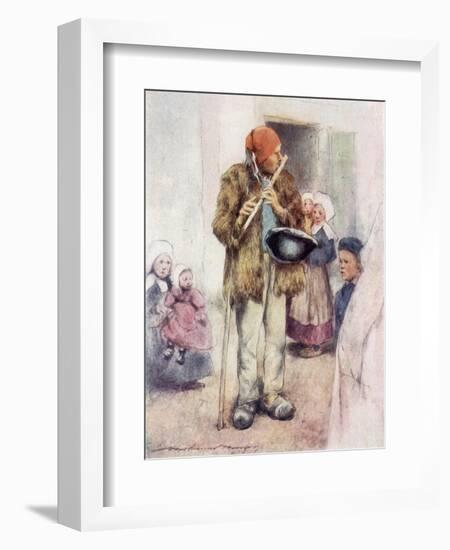 Piper in Brittany 1905-Mortimer Menpes-Framed Art Print