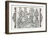 Piper Performs with Players of Three Types of Stringed Instruments, a Rebec a Lute and a Harp-Olaus Magnus-Framed Art Print