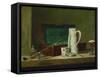 Pipes and Jug-Jean-Baptiste Simeon Chardin-Framed Stretched Canvas