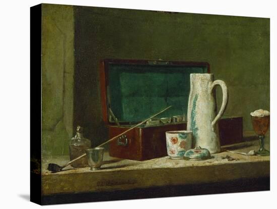 Pipes and Jug-Jean-Baptiste Simeon Chardin-Stretched Canvas