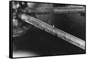 Pipes of an Oil Drilling Platform-null-Framed Stretched Canvas