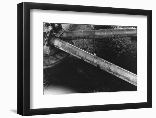 Pipes of an Oil Drilling Platform-null-Framed Photographic Print