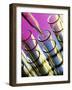 Pipette Adding Fluid To One of Several Test Tubes-Tek Image-Framed Photographic Print