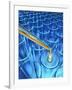 Pipette Dripping Liquid into Test Tubes-Matthias Kulka-Framed Giclee Print