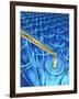 Pipette Dripping Liquid into Test Tubes-Matthias Kulka-Framed Giclee Print