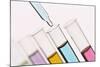 Pipetting Liquid Into Test Tubes-Kevin Curtis-Mounted Premium Photographic Print