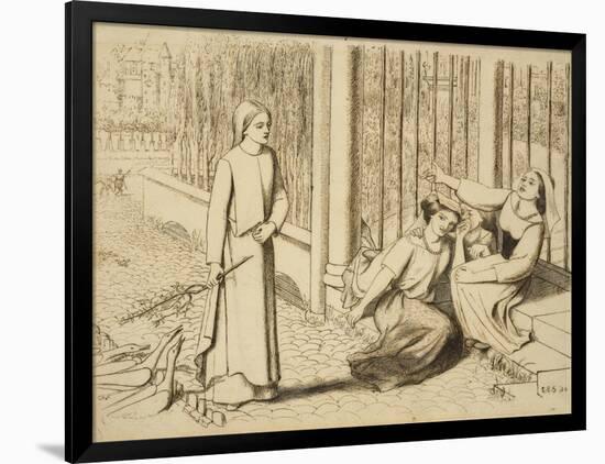 Pippa Passes, 1854-Elizabeth Eleanor Siddal-Framed Giclee Print