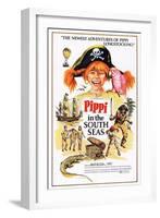 Pippi in the South Seas, (Aka Pippi Langstrump Pa De Sju Haven), Inger Nilsson, 1970-null-Framed Art Print