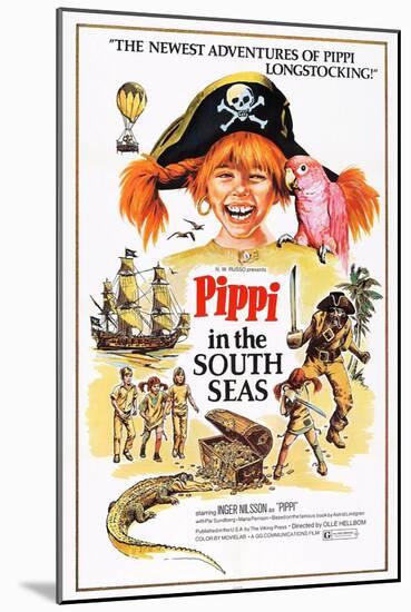 Pippi in the South Seas, (Aka Pippi Langstrump Pa De Sju Haven), Inger Nilsson, 1970-null-Mounted Art Print