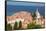 Piran, Primorska, Slovenia. Overeall view of the town and of St. George's cathedral from the Tow...-null-Framed Stretched Canvas