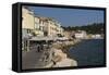 Piran waterfront, Slovenia, Europe-Sergio Pitamitz-Framed Stretched Canvas