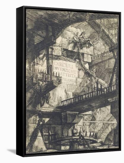 Piranesi, Prison-null-Framed Stretched Canvas