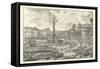 Piranesi View of Rome V natural-Giovanni Battista Piranesi-Framed Stretched Canvas