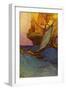 Pirate attack on a galleon-Howard Pyle-Framed Giclee Print