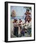 Pirate Chief Burying Treasure-R.j. Gallan-Framed Giclee Print