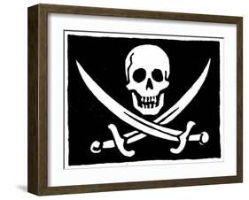 Pirate Flag-null-Framed Giclee Print