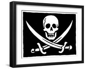 Pirate Flag-null-Framed Giclee Print