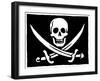 Pirate Flag-null-Framed Giclee Print