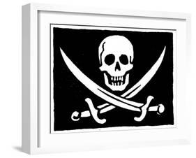 Pirate Flag-null-Framed Giclee Print