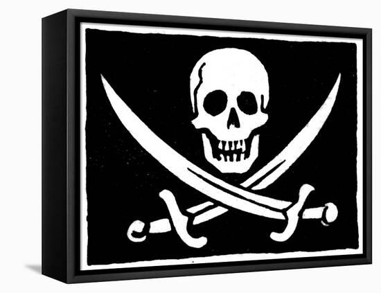 Pirate Flag-null-Framed Stretched Canvas