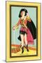 Pirate Girl Card-null-Mounted Giclee Print