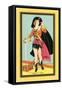 Pirate Girl Card-null-Framed Stretched Canvas