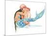 Pirate holding Mermaid-sylvia pimental-Mounted Art Print