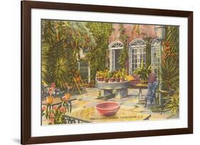 Pirate House Garden, Charleston, South Carolina-null-Framed Art Print