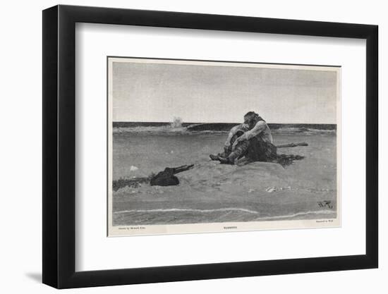 Pirate is Dumped by His Companions-Howard Pyle-Framed Photographic Print