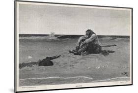 Pirate is Dumped by His Companions-Howard Pyle-Mounted Photographic Print