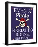 Pirate Must Brush-Taylor Greene-Framed Art Print