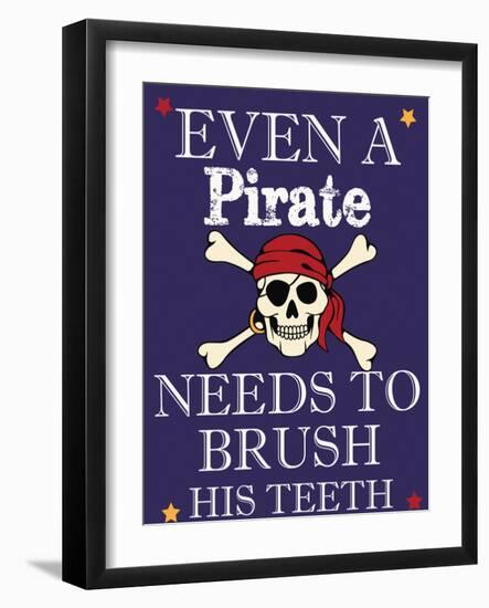 Pirate Must Brush-Taylor Greene-Framed Art Print