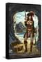 Pirate Pinup Girl-Lantern Press-Framed Stretched Canvas