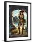 Pirate Pinup Girl-Lantern Press-Framed Art Print