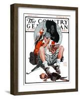 "Pirate's Love Story," Country Gentleman Cover, January 24, 1925-William Meade Prince-Framed Giclee Print