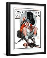 "Pirate's Love Story," Country Gentleman Cover, January 24, 1925-William Meade Prince-Framed Giclee Print