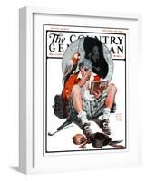 "Pirate's Love Story," Country Gentleman Cover, January 24, 1925-William Meade Prince-Framed Giclee Print