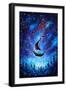 Pirate Ship in Cosmos-Valery Rybakow-Framed Art Print