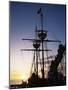 Pirate Ship in Hog Sty Bay, During Pirates' Week Celebrations, George Town, Cayman Islands-Ruth Tomlinson-Mounted Photographic Print