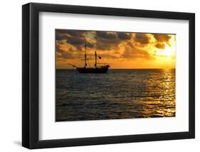 Pirate Ship Sunrise-jkraft5-Framed Photographic Print