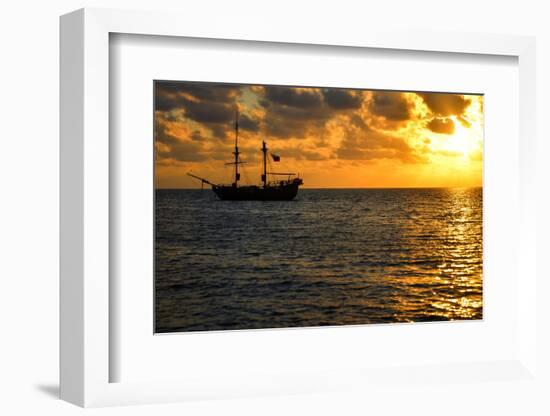 Pirate Ship Sunrise-jkraft5-Framed Photographic Print