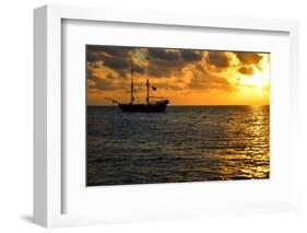 Pirate Ship Sunrise-jkraft5-Framed Photographic Print