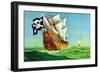 Pirate Ship-Anton K. Skillin-Framed Art Print